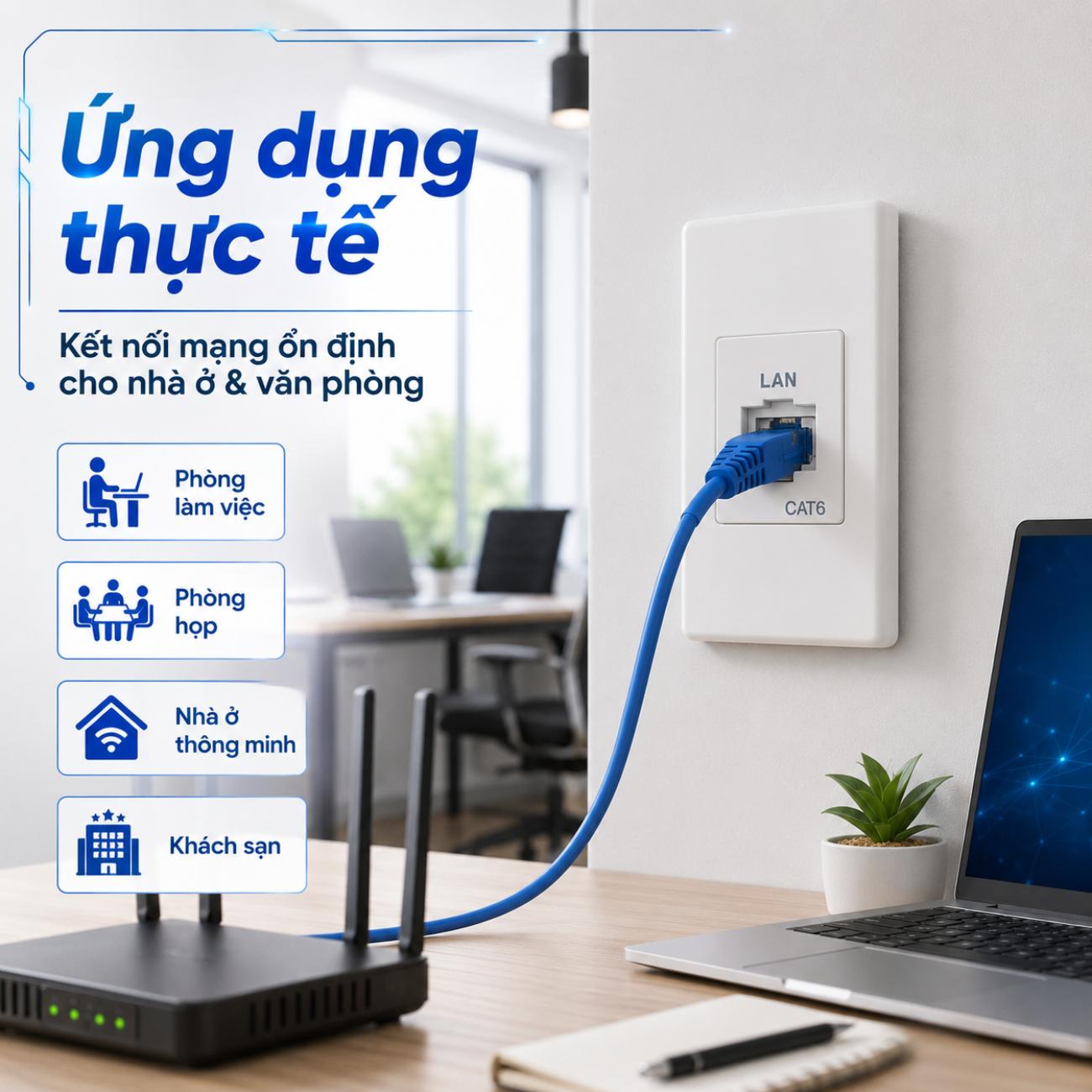 Ổ cắm data CAT6 Panasonic WIDE Series